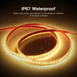 220V Led Strip Light with EU Power Plug 120LEDs/m Adhesive Flexible Tape Lamp IP67 Waterproof LED Tape Cold/Warm White Light