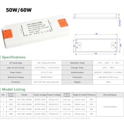 6W 12W 15W 20W 30W 50W 60W Ultra Thin LED Driver 110V 220V to DC12V 24V Power Supply LED Transformer Adapter for LED Strip Lamp