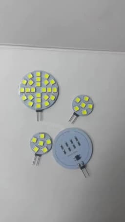 2Pcs 1W 2W 3W G4 Back Pin Round Board LED Bulb DC 12V 24V Lamp For Car Boat Home Spotlight Cabinet Lighting Replace Hologen