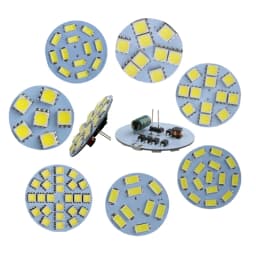 2Pcs 1W 2W 3W G4 Back Pin Round Board LED Bulb DC 12V 24V Lamp For Car Boat Home Spotlight Cabinet Lighting Replace Hologen