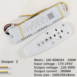 APP Control LED Driver 2.4G Remote Intelligent LED Transformer 12-24W 40W 80W 120W 360W For Dimmable Color-changeable Chandelier