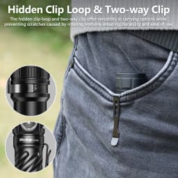 Wurkkos TS26S EDC Flashlight 519A 3100 Lumens IPX8 Water Resistance Magnetic Tail Switch Rechargeable 21700D Battery