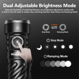 Wurkkos TS26S EDC Flashlight 519A 3100 Lumens IPX8 Water Resistance Magnetic Tail Switch Rechargeable 21700D Battery