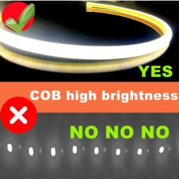 COB LED Strip Light 288leds/M 220V EU Plug RA90 Warm White 3000K 4500K 6500K Flexible LED Tape For Bedroom Kitchen Waterpr IP65