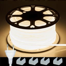 COB LED Strip Light 288leds/M 220V EU Plug RA90 Warm White 3000K 4500K 6500K Flexible LED Tape For Bedroom Kitchen Waterpr IP65