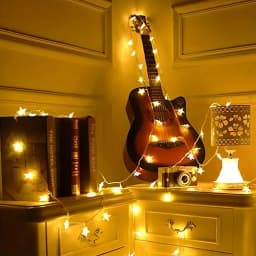 1PC 10/20/30/40 LED Star String Lights Battery Operated Fairy Lights For Christmas Tree Bedroom Room Party Home Wedding Decor