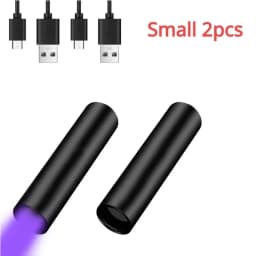 USB Rechargeable Mini 365nm UV Flashlight 3W Ultraviolet Torch Pets Urine Cat Tinea Money Ore Scorpion Detection Flashlights