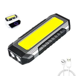 4000mAH COB Work Light USB Rechargeable LED Flashlight Portable Lantern with Magnet 7 Lighting Modes Camping Emergency Torch
