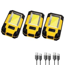 4000mAH COB Work Light USB Rechargeable LED Flashlight Portable Lantern with Magnet 7 Lighting Modes Camping Emergency Torch