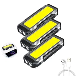 4000mAH COB Work Light USB Rechargeable LED Flashlight Portable Lantern with Magnet 7 Lighting Modes Camping Emergency Torch
