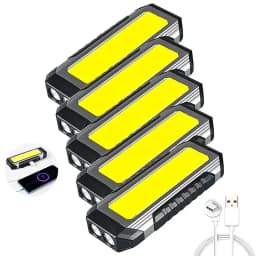 4000mAH COB Work Light USB Rechargeable LED Flashlight Portable Lantern with Magnet 7 Lighting Modes Camping Emergency Torch