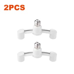 10-1PCS E27 To 2E27 Conversion Lamp Holder 85-285V Lamp Head Conversion Holder for Home Hotel Lighting Base Accessories
