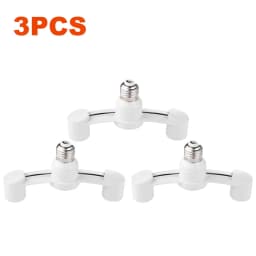 10-1PCS E27 To 2E27 Conversion Lamp Holder 85-285V Lamp Head Conversion Holder for Home Hotel Lighting Base Accessories