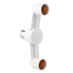 10-1PCS E27 To 2E27 Conversion Lamp Holder 85-285V Lamp Head Conversion Holder for Home Hotel Lighting Base Accessories