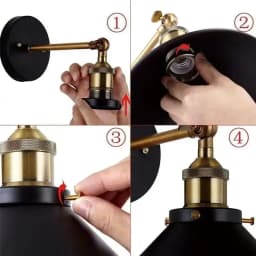 American Industrial Style Wall Lamp Staircase Hallway Bedside Wall Lamp Retro Decorative Wall Light Iron Wall Lamp