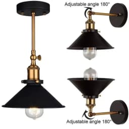 American Industrial Style Wall Lamp Staircase Hallway Bedside Wall Lamp Retro Decorative Wall Light Iron Wall Lamp