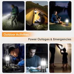 Solar Camping Lantern Collapsible LED Solar USB Rechargeable Lantern Flashlight Emergency Hanging Lights for Outdoor Camping