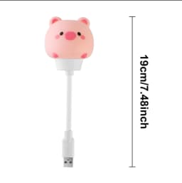 GGbingo Night Light USB/Remote Control LED Cute Cartoon Night Lamp Bear Kitten Light for Kid Bedroom Decor Bedside Lamp