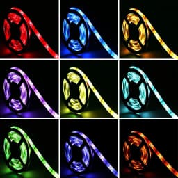 LED Strip Lights RGB ,5V 1M-30M,16 million colors, RGB , Led Strip Lighting Music Sync, Color Changing for Party Home