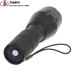 Type-c Rechargeable Red Light Flashlight,Tactical Torch,LED Red Hunting Light,1 Modes Hunting Lights Detector Night Observation