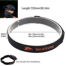 LED Flashlights Headlight Bracket Head Lamp Torch Mount Holder Elastic Head Light Headband Adjustable Headlamp Strap