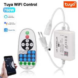 LED Dimmer Controller IR Remote/Tuya WIFI/Bluetooth/RF Touch Panel For 8MM PCB 110V 220V 288Leds/m 360LEDs/m No Wires COB Strip
