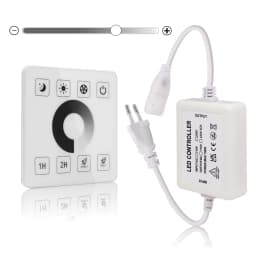 LED Dimmer Controller IR Remote/Tuya WIFI/Bluetooth/RF Touch Panel For 8MM PCB 110V 220V 288Leds/m 360LEDs/m No Wires COB Strip