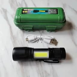 1-5PCS Mini LED Flashlight Zoom Torch COB+XPE Lamp Built-in Battery Lamp Outdoor Waterproof Emergency Pocket Light With Pen Clip