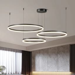 Modern LED Living Room Chandelier White/Gold Ring Ceiling Light For Dining Room Bedroom Kitchen Lustre Home Indoor Lighting