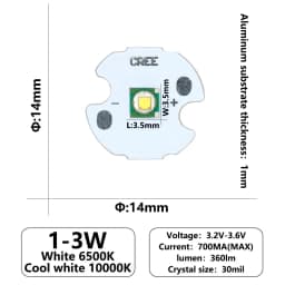 LED 3535 5050 1-3W 5-6W 10W 18W LED Light Emitter Diode For LED Flashlight Lamp Bead White 6500K 10000K