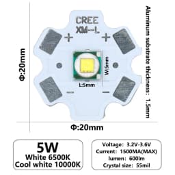 LED 3535 5050 1-3W 5-6W 10W 18W LED Light Emitter Diode For LED Flashlight Lamp Bead White 6500K 10000K