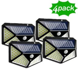 12Pack Outdoor Solar Lights 3 Modes Motion Sensor Lights Waterproof Wall Lights for Backyard Garden Patio Yard Garage Deck Porch