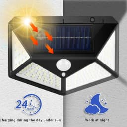 12Pack Outdoor Solar Lights 3 Modes Motion Sensor Lights Waterproof Wall Lights for Backyard Garden Patio Yard Garage Deck Porch