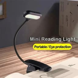 Adjustable LED Clip-On Book Lamp Table Battery Powered Flexible Study Learning Desk Lamp Portable Bedroom Reading Night Light