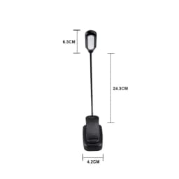 Adjustable LED Clip-On Book Lamp Table Battery Powered Flexible Study Learning Desk Lamp Portable Bedroom Reading Night Light