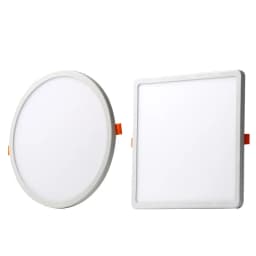 AC 85-265V Ultra Thin Round/Square LED Panel Light 6W 8W 15W 20W Aluminum Ceiling Recessed Downlight open hole adjustable White