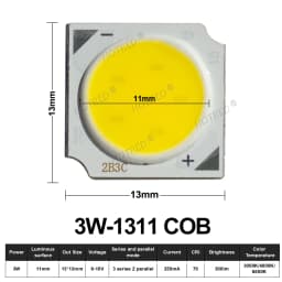 10-50pcs COB LED 3W 5W 7W 10W 12W 15W 18W 30W 36W Neutral Cold Warm White 13mm 20mm 28mm 1919 Chips Lamp SpotLight Downlight DIY