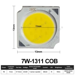 10-50pcs COB LED 3W 5W 7W 10W 12W 15W 18W 30W 36W Neutral Cold Warm White 13mm 20mm 28mm 1919 Chips Lamp SpotLight Downlight DIY