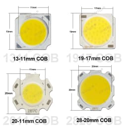 10-50pcs COB LED 3W 5W 7W 10W 12W 15W 18W 30W 36W Neutral Cold Warm White 13mm 20mm 28mm 1919 Chips Lamp SpotLight Downlight DIY