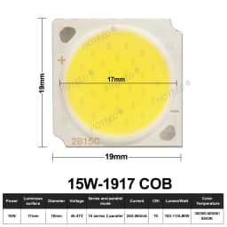 10-50pcs COB LED 3W 5W 7W 10W 12W 15W 18W 30W 36W Neutral Cold Warm White 13mm 20mm 28mm 1919 Chips Lamp SpotLight Downlight DIY