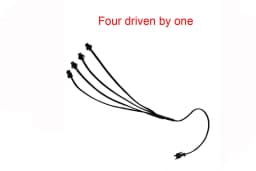 DC 12V 5V 3V Battery Driver Inverter USB Car Ciggrette Controller EL Wire Splitter Connectors For Flexible Neon Light EL Wire