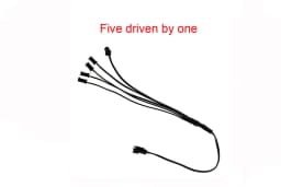 DC 12V 5V 3V Battery Driver Inverter USB Car Ciggrette Controller EL Wire Splitter Connectors For Flexible Neon Light EL Wire
