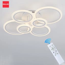 Modern LED Chandelier Home Lighting Ring Ceiling Mount Chandelier Living Room Bedroom Lighting Lustre Ceiling Pendant Lamp