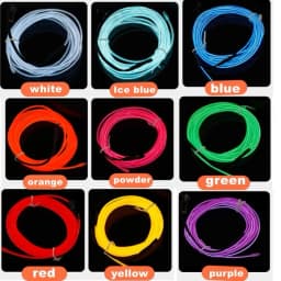 1M/2M/3M/4M/5M Multicolor Led Strip Flexible Neon Light EL Wire Led Neon Dance Party Atmosphere Decor Light String Waterproof