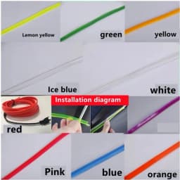 1M/2M/3M/4M/5M Multicolor Led Strip Flexible Neon Light EL Wire Led Neon Dance Party Atmosphere Decor Light String Waterproof