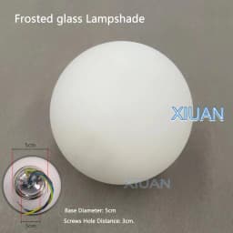 Glass Ball Lamp Modern Milky White Glass Wall Lamps for Bedroom Living Room Sofa Background Concealed Base Bathroom Wall Light
