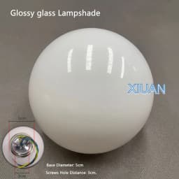 Glass Ball Lamp Modern Milky White Glass Wall Lamps for Bedroom Living Room Sofa Background Concealed Base Bathroom Wall Light