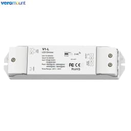 Skydance V1-L 2.4G RF Wireless Remote V1-L(WT) WiFi Tuya APP + Push Dim LED Dimmer CV Controller 12V 24V 15A PWM 0-100% Stepless
