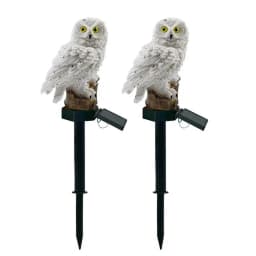 Solar Owl Ground Light LED Outdoor Courtyard Lamp Garden Light Waterproof Stake Light Pathway Decor Solar Patio Ground Lantern