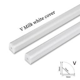 1-24Pcs/Lot 50cm Perfil Aluminio Led Corner Aluminium Profile Channel Holder for LED Strip Light Bar Cabinet Lamp Kitchen Closet